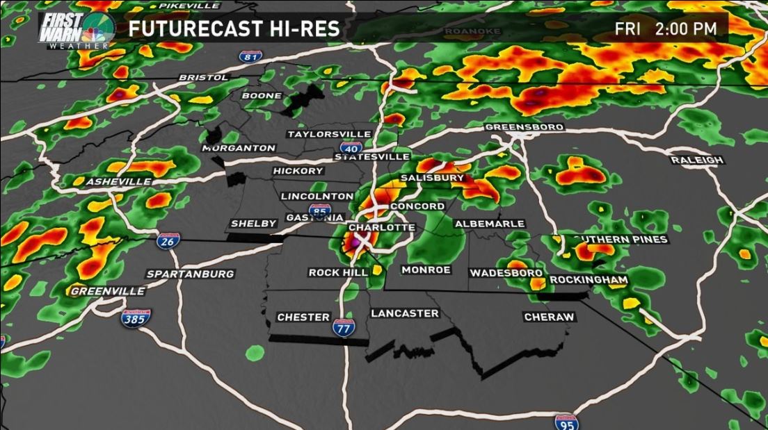 Severe storms and tornado warnings blow through Charlotte Friday